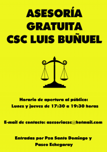 Asesoría jurídico-social del CS Luis Buñuel