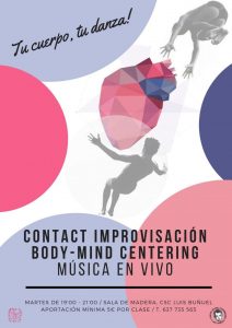 Contact Improvisación. Body-mind centering. Música en vivo. @ Sala de madera
