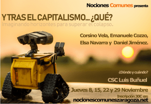 Y tras el capitalismo ¿qué?- Nuevo curso de Nociones Comunes @ Sala Arbol