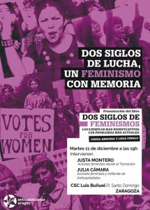 Presentación del libro "DOS SIGLOS DE FEMINISMOS" de Cinzia Arruzza y Lidia Cirillo