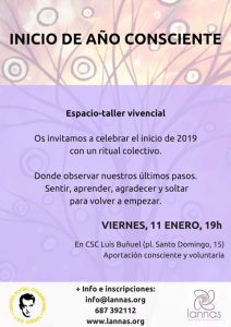 Fin de año consciente. ESPACIO-TALLER VIVENCIAL