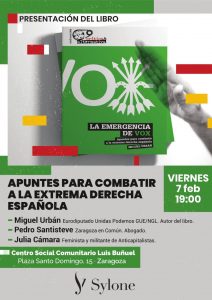 Presentación: “La emergencia de VOX, como combatir a la extrema derecha” - Miguel Urbán
