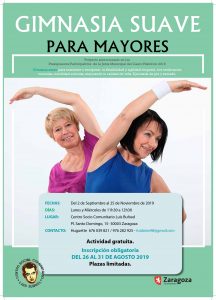 GIMNASIA SUAVE PARA MAYORES. @ Sala del árbol